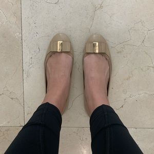 Nude Patent Leather Kate Spade Flats